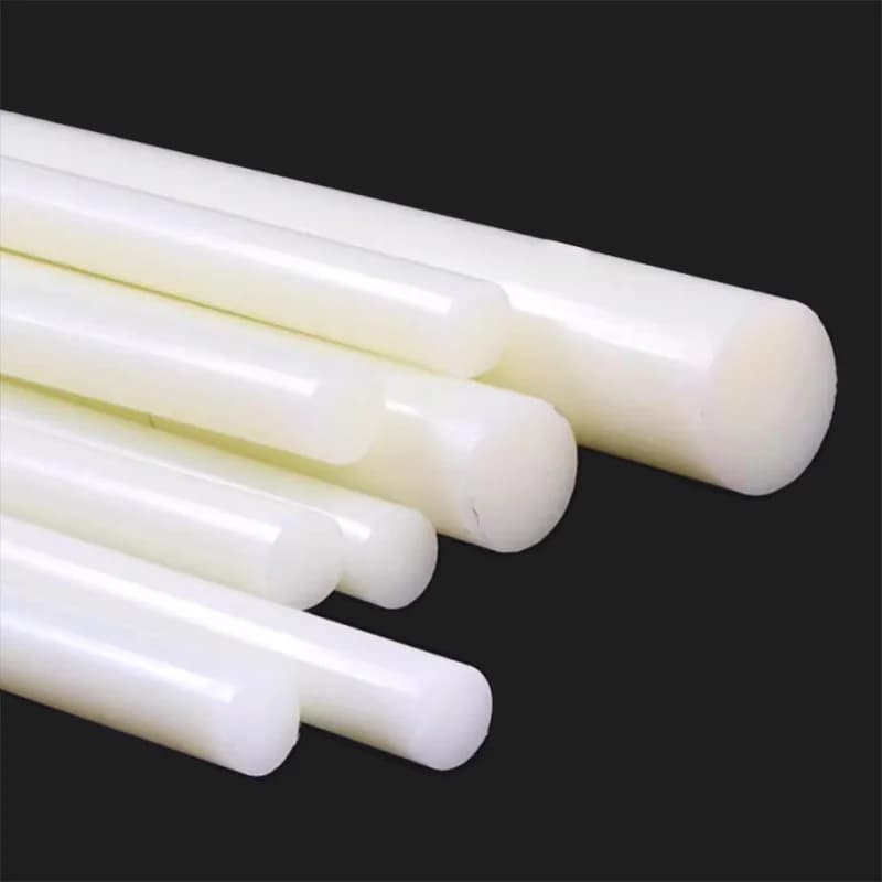 Barras Redondas de Nylon de 4mm 5mm 6mm 8mm 10mm 12mm 15mm 20mm 25mm 30mm 35mm 40mm 45mm 50mm 55mm 60mm 65mm 70mm 80mm 90mm 100mm