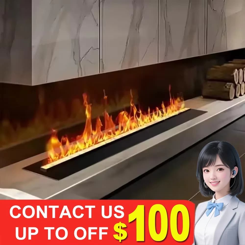 Soporte de TV de llama LED de vapor inteligente chimenea decorativa 5 años de garantía silencioso automático agua Chimenea de vapor de agua