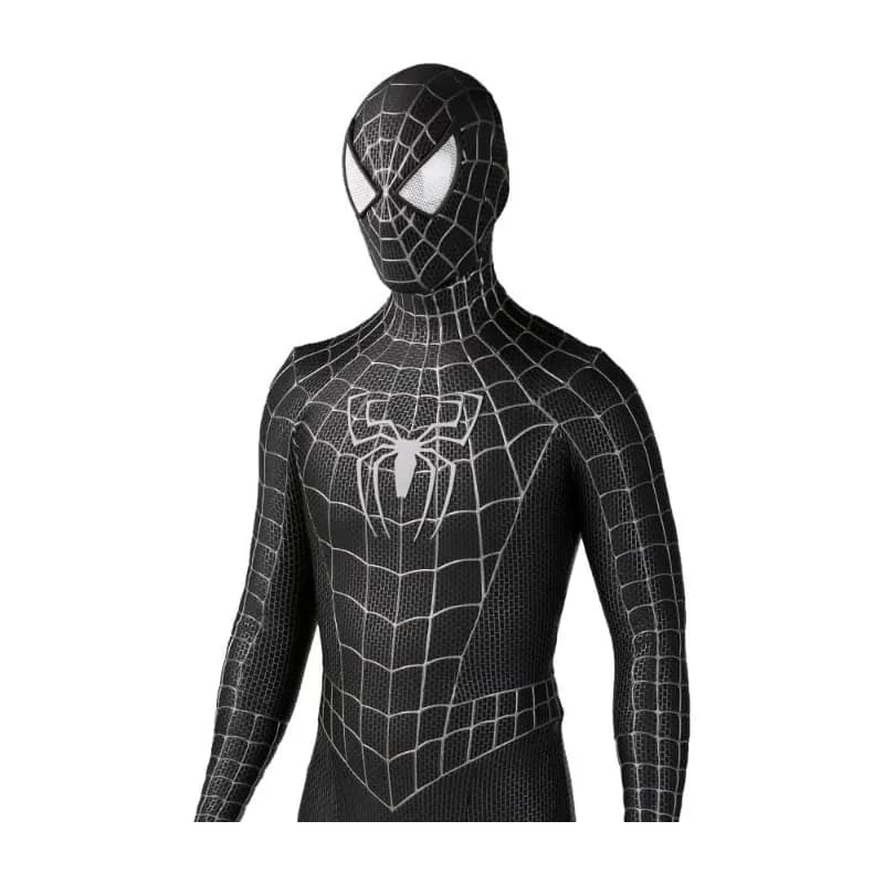 Disfraz de Spider-Man Negro de Toby, Disfraz de Cosplay de Spider-Man, Traje Ajustado de Spider-Man Negro, Traje de Fiesta de Superhéroe de Carnaval