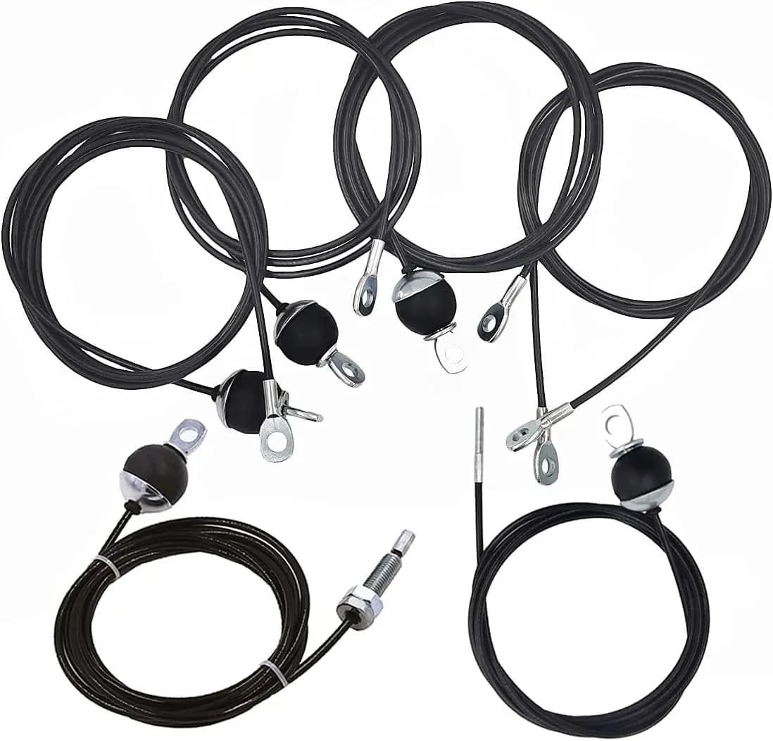 Cable de polea de gimnasio mejorado, cuerda de alambre de acero resistente, repuesto para equipo de ejercicio en casa, entrenamiento de fuerza,