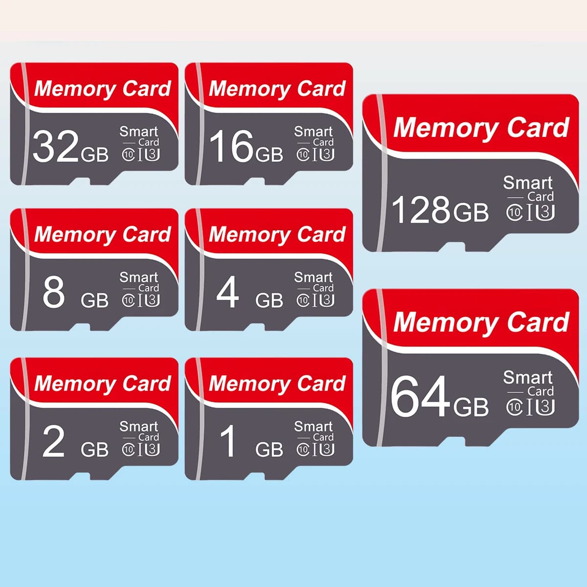 Tarjeta de memoria de alta velocidad de 1GB 2GB 4GB 8GB 16GB 32GB 64GB 128GB Mini TF para monitorizar el tacógrafo del dron