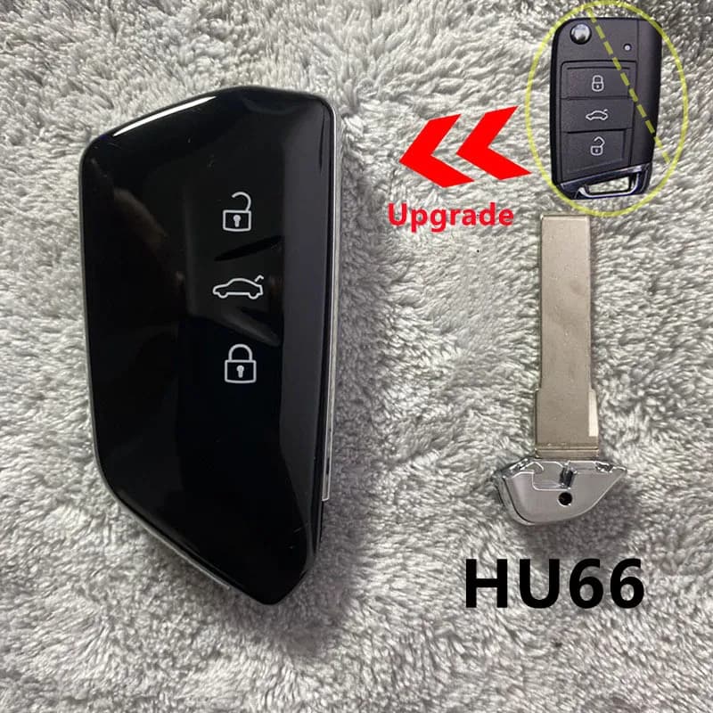 Carcasa de llave de coche modificada para VW, Volkswagen Golf MK8, Polo, Tuguan, Skoda Superb, Octavia, SEAT MQB, tipo plegable, actualizada, con