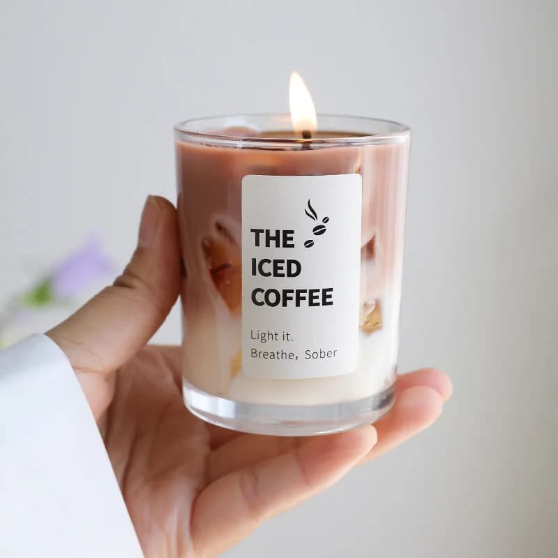 Taza de café de cera de gelatina, aromaterapia, dormitorio, velas sin humo, fragancia de ambiente romántico