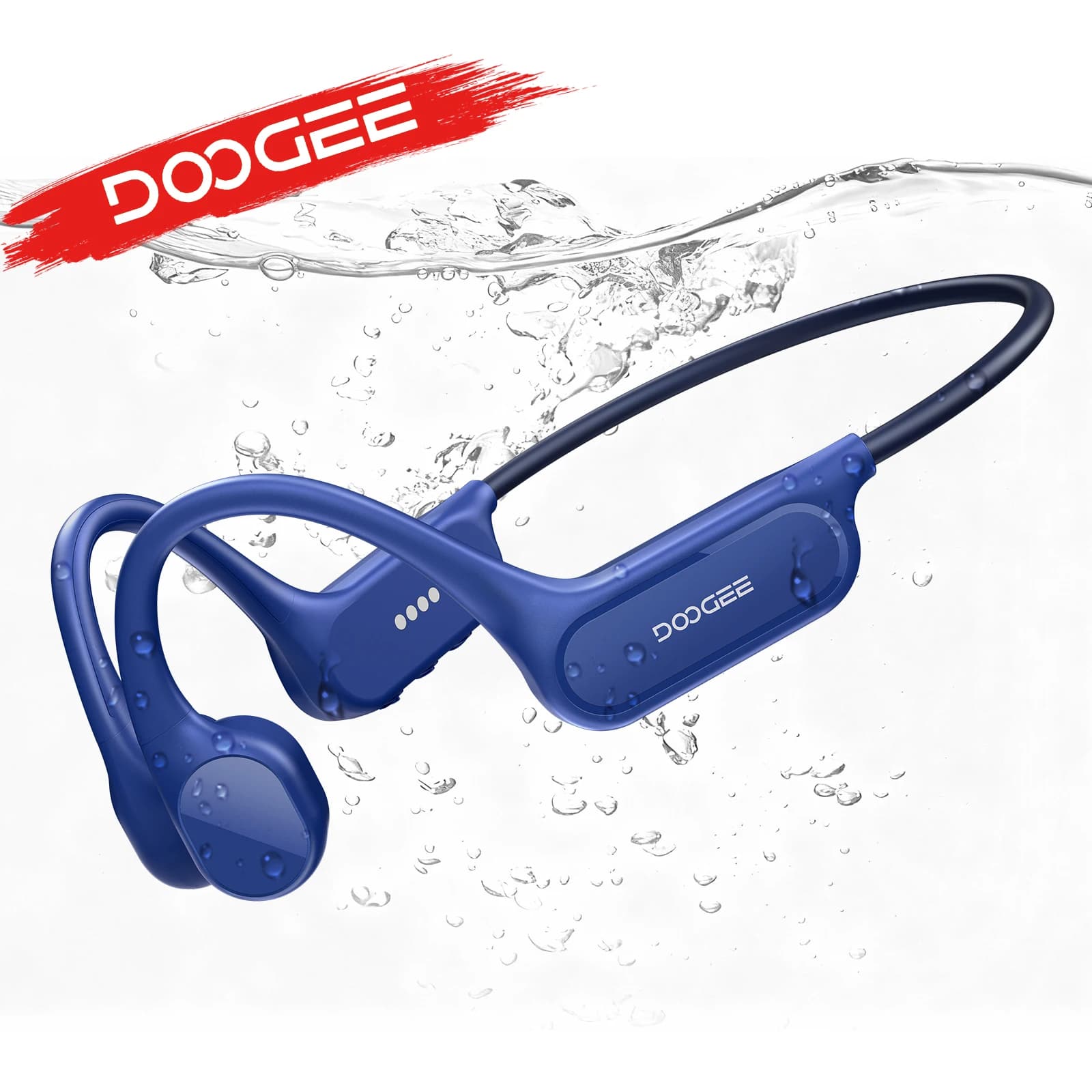 DOOGEE BoneBeat Swim Lite, Auriculares Deportivos de Conducción Ósea, Auriculares Inalámbricos Bluetooth 5.4, Resistentes al Agua IP68, con
