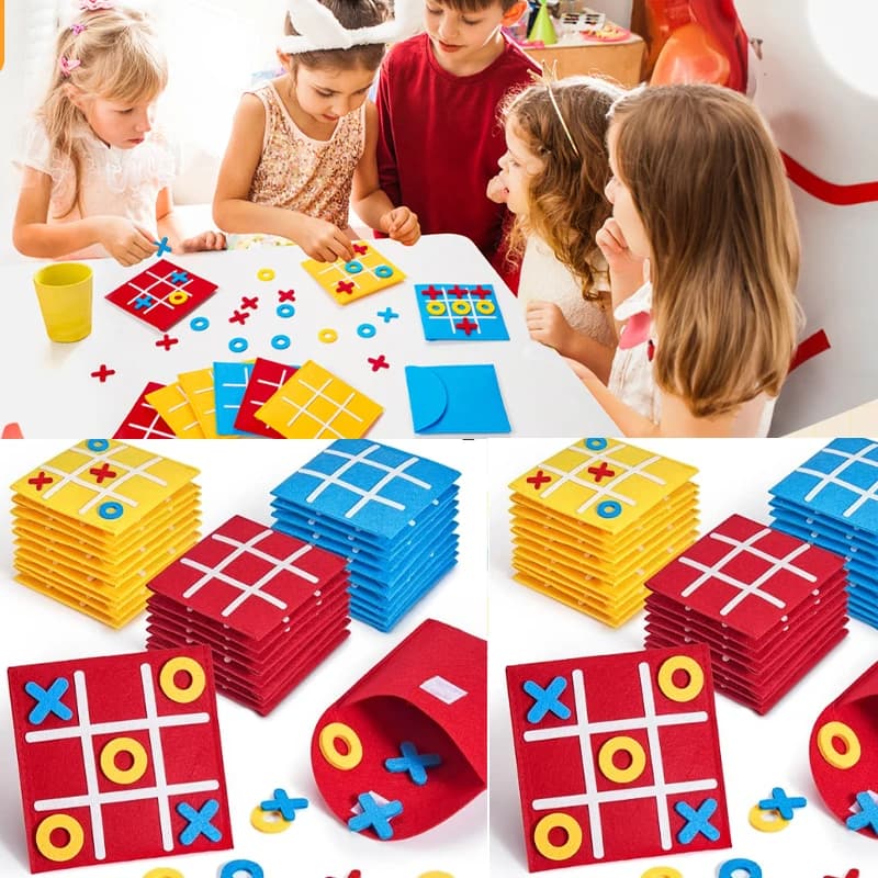 Juego de Mesa Estratégico de Tres en Raya (Tic Tac Toe) de 5-40 Piezas para Niños, Recuerdos de Fiesta de Cumpleaños al por Mayor para Niños de 4