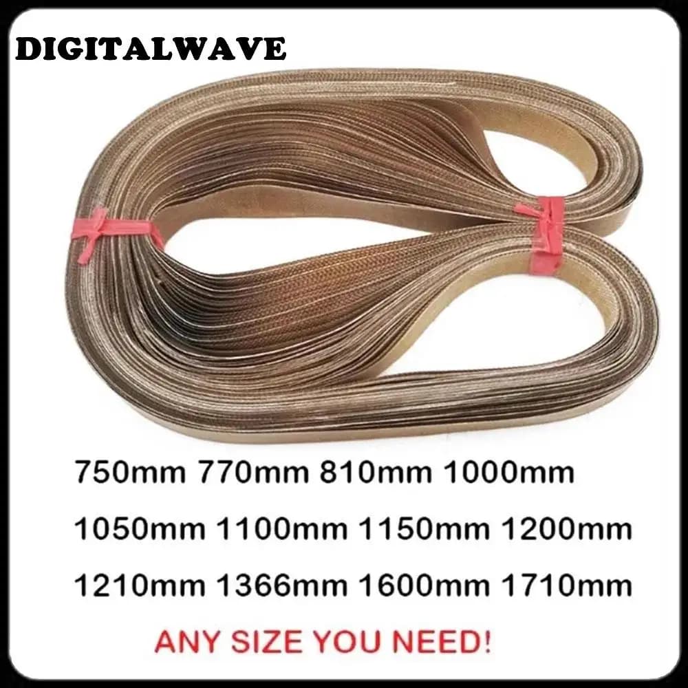 Correa de sellado de PTFE, 50 piezas, 750, 770, 810, 1120, 1210, 1366mm, para máquina de sellado de bolsas de plástico de FR-900, FR-770, FR-980,