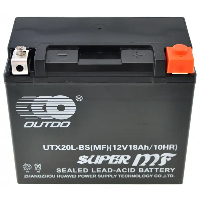Bateria de GEL OUTDOO AGM YTX20L-BS 20AH (GT20-3) - UTX20L-BS