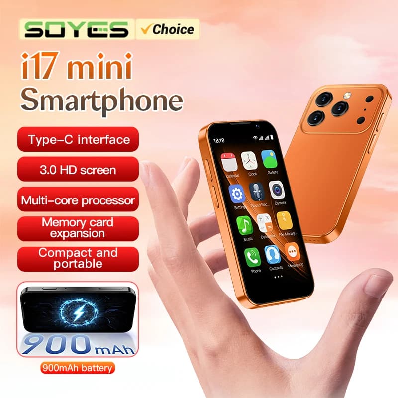 SOYES i17 Mini Smartphone pantalla de 3,0 "2GB RAM 16GB ROM Dual SIM en espera Cámara Dual Android 9,0 múltiples aplicaciones compatible con