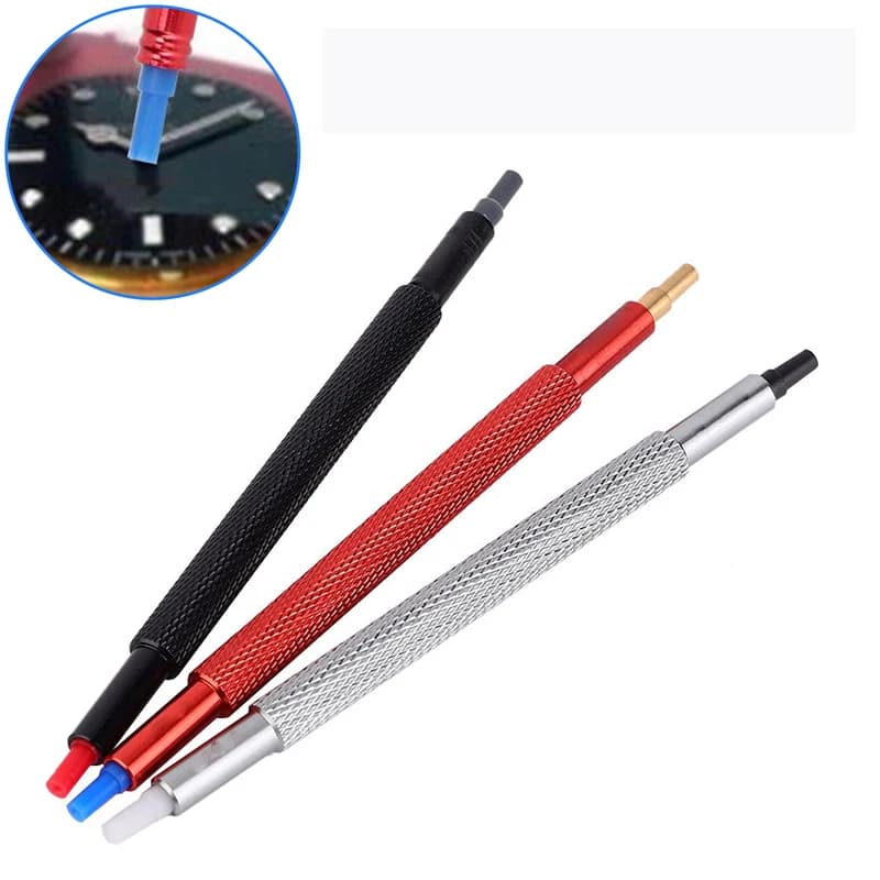 Juego de prensadores de mano para reloj, Kit de herramientas de reparación de relojes, pluma de aguja de doble punta y juego de agujas, 1/3/4/5 Uds.