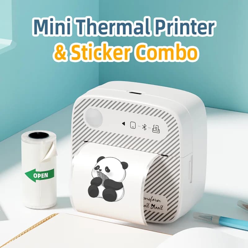 DOLEWA B3 Mini impresoras portátiles inalámbricas Bluetooth fabricante de pegatinas sin tinta impresora etiqueta precio máquina para oficina