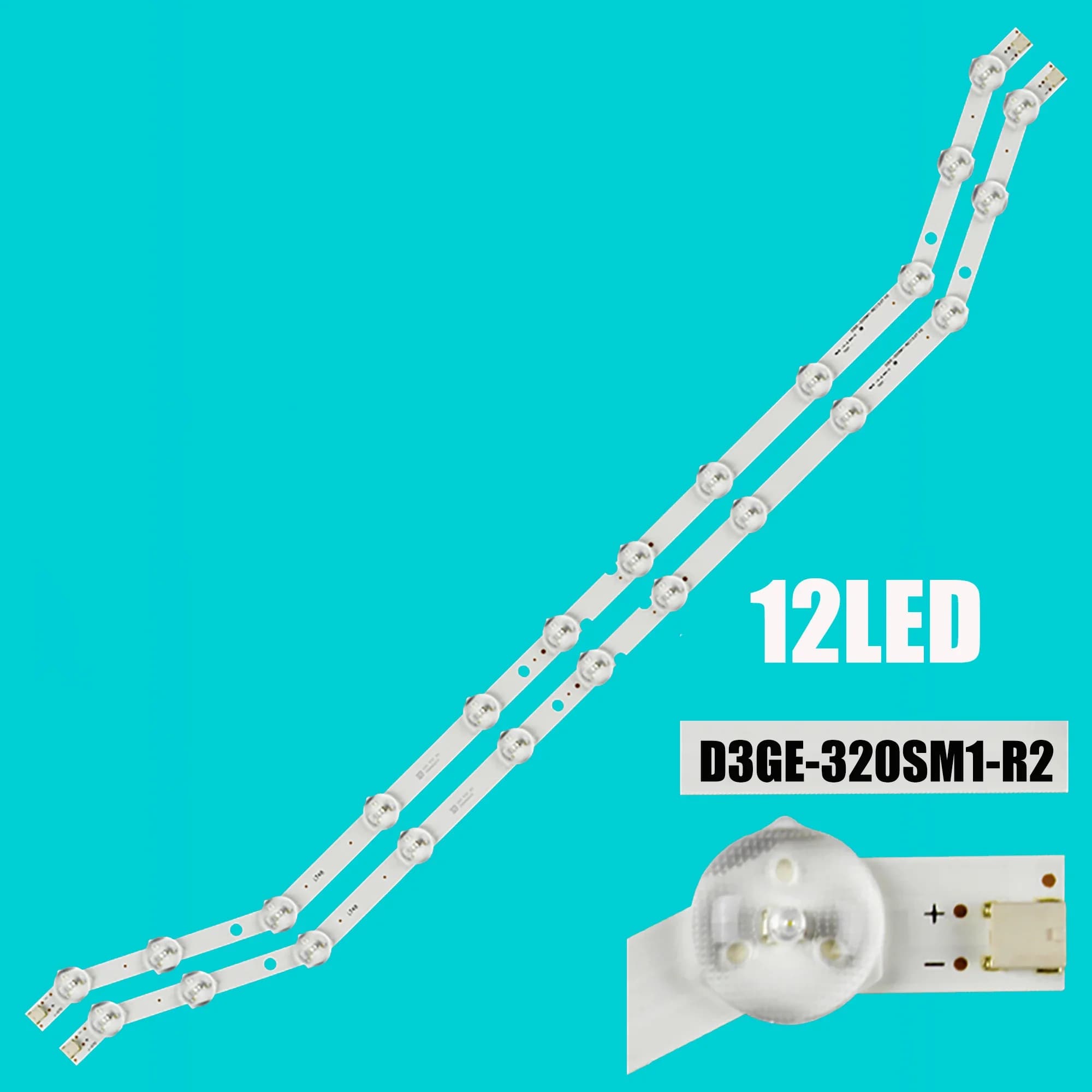 Tira de LED para iluminación trasera para UE32EH5000 BN96-28763A UE32H5303AK D3GE-320SM1-R1 D3GE-320SM1-R2 LH32MDCPLGC/CI