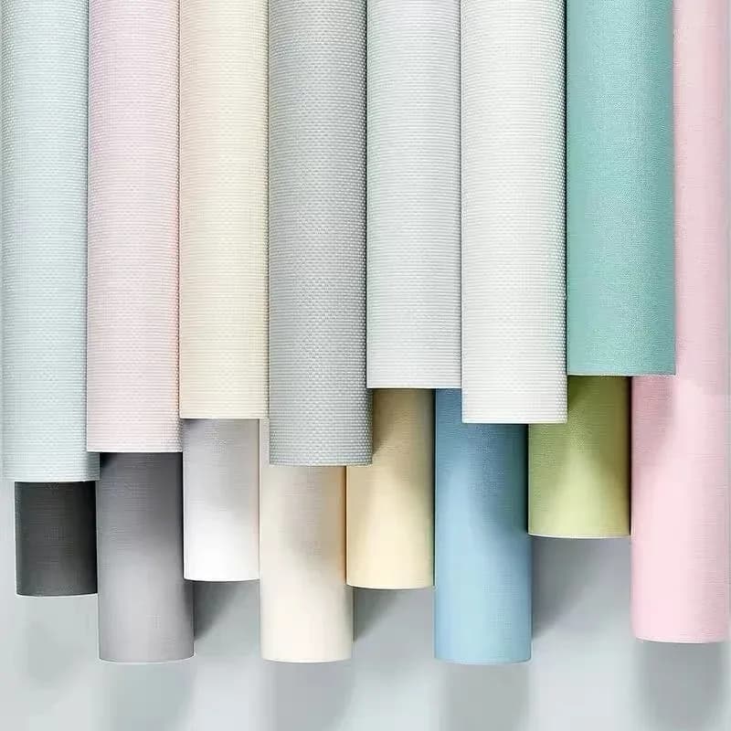 Papel Tapiz Autoadhesivo de Vinilo de 80cm, Color Sólido, Removible, para Decoración del Hogar, Dormitorio, Muebles, Papel de Contacto PVC