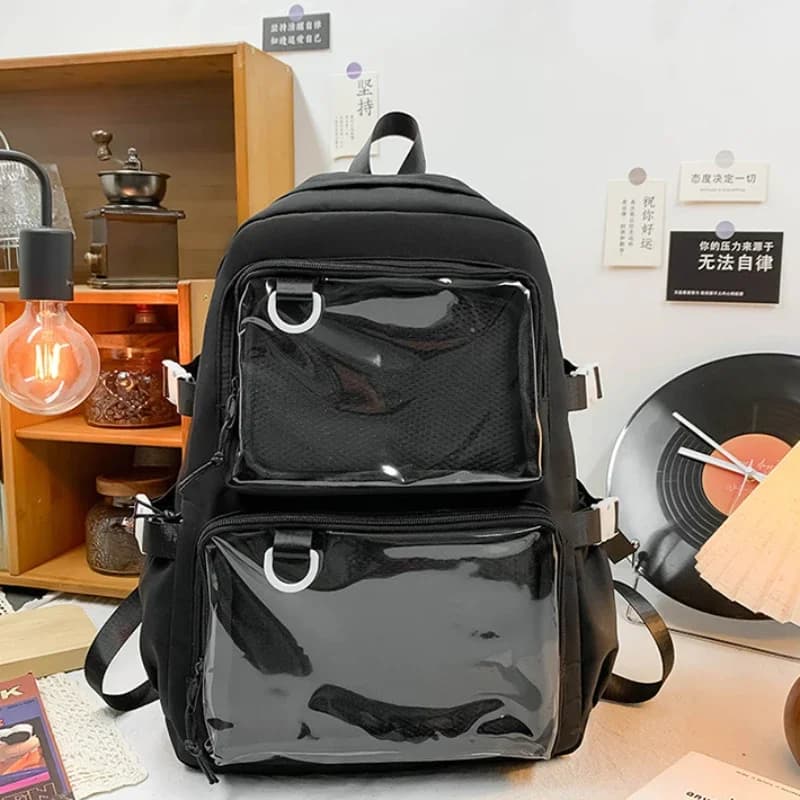 Itabag japonés Kawaii para mujer, mochila transparente de gran capacidad para mujer, mochila Ita, mochilas escolares para estudiantes universitarios