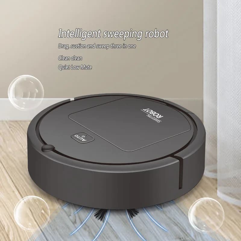 Nuevo Robot aspirador automático, máquina de limpieza en seco y húmedo, barrido inteligente, aspirador inteligente con carga para el hogar