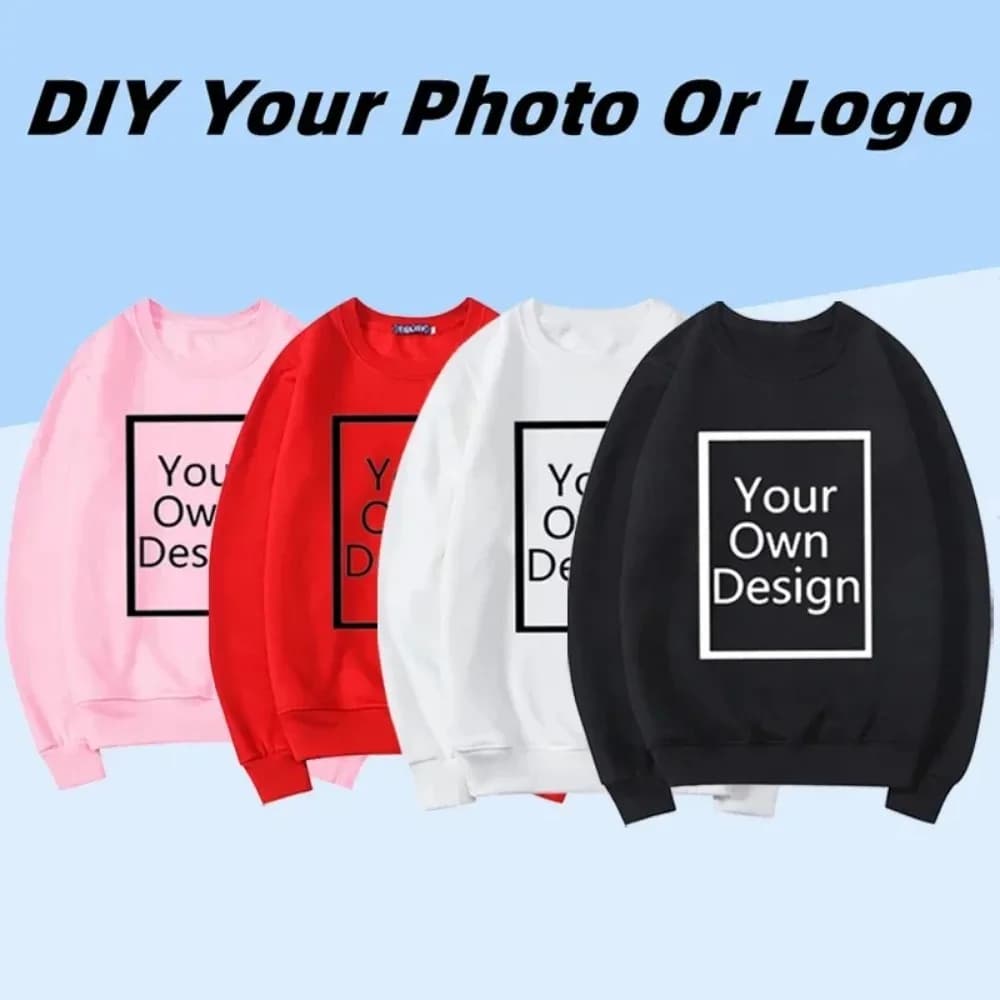 2025 Sudadera personalizada con logotipo de texto, sudadera informal con estampado personalizado para hombre, sudadera personalizada con logotipo
