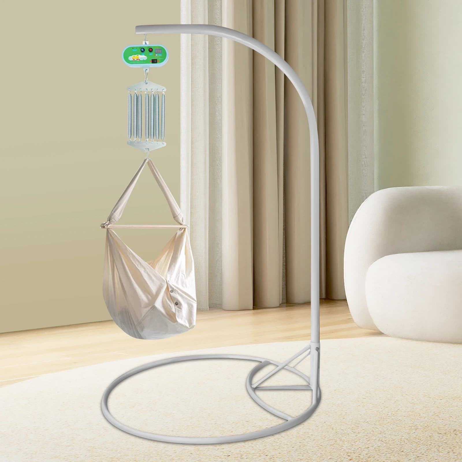 Motor controlador de columpio para bebé, Control de cuna eléctrica colgante de 19 kg para cuna de resorte para bebé, temporizador ajustable