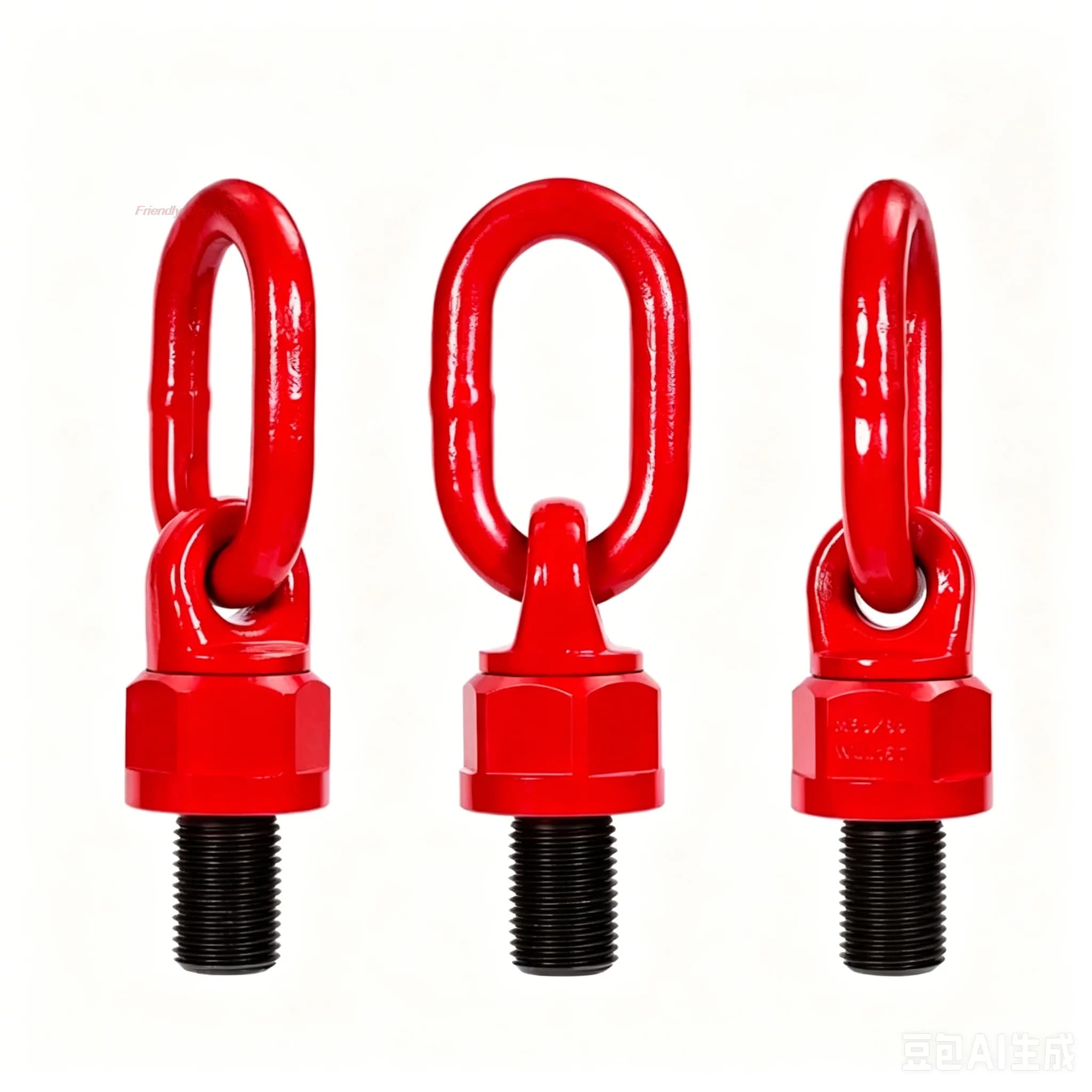 360 °   Anillo de elevación giratorio para grúas, para elevación de moldes, tornillo de alta resistencia, perno de ojo universal, tamaño M8 M10
