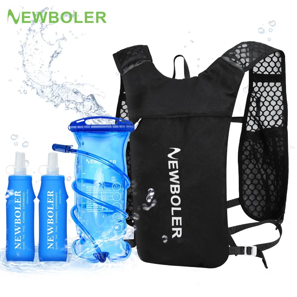 NEWBOLER-Chaleco de hidratación transpirable para correr, mochilas ligeras para ciclismo, correr, trotar, maratón, bolsa para montar y escalar