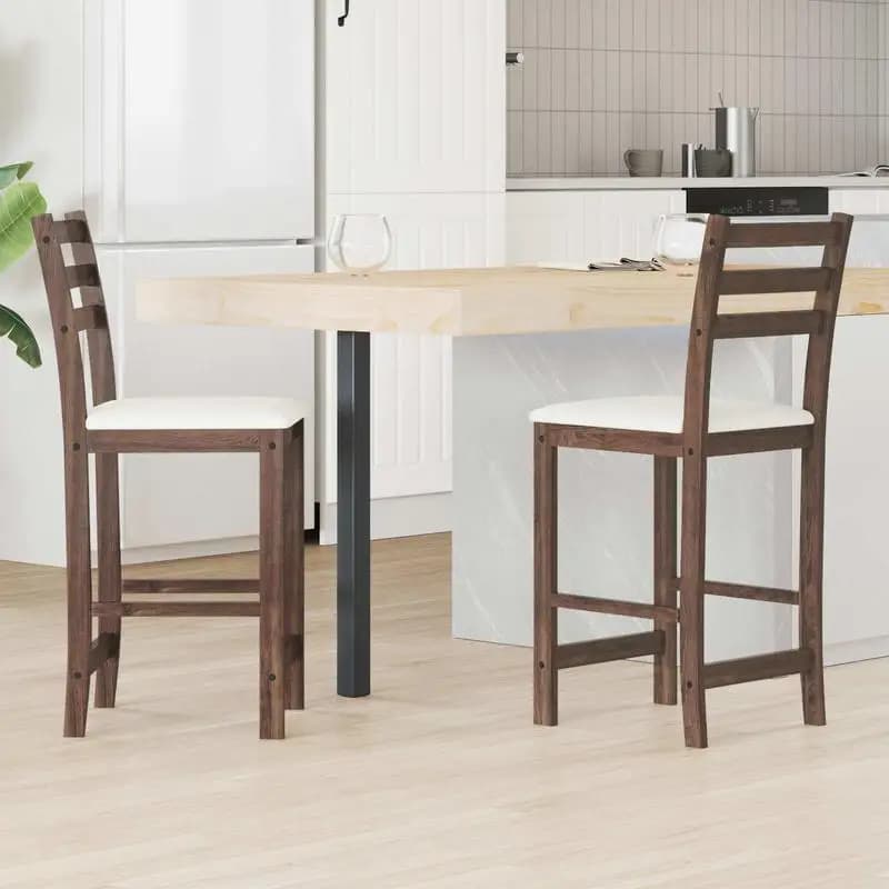 Juego de 2 Sillas de Comedor – Diseño Moderno Minimalista con Estructura de Madera Maciza y Soporte Ergonómico Confortable