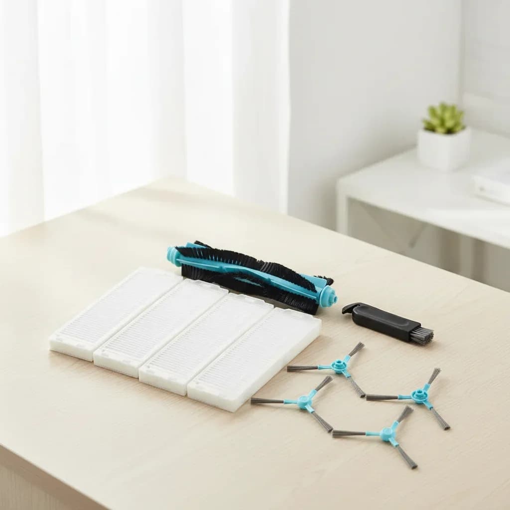 Cepillo de rodillo principal + Cepillo Lateral + Kit de filtro para Cecotec para Conga 3290, 3390, 3490, 3590, 3690, 3790, 3890 para Elite, 4090, 4690
