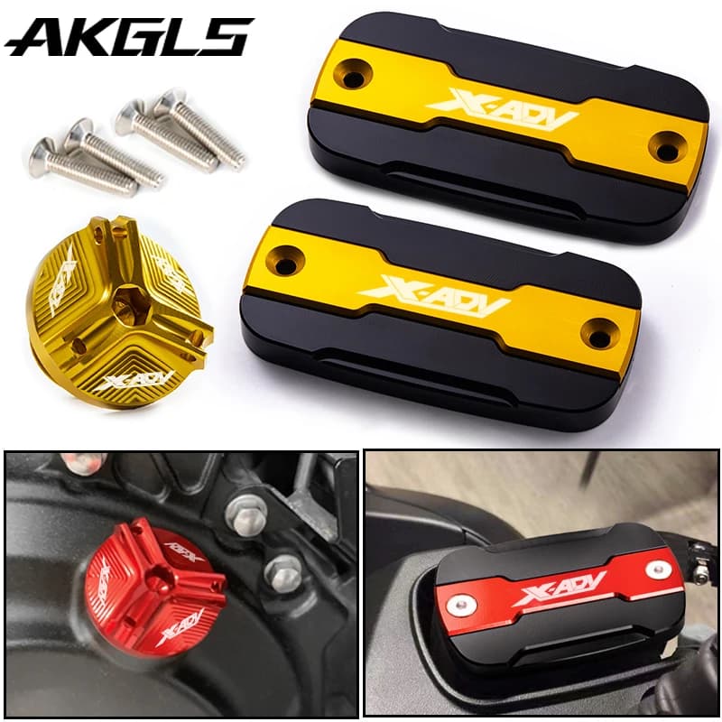 Para HONDA XADV 750 X-ADV 750 X ADV 300 750 1000 2017-2022 tapa de tanque de líquido de frenos delantero de motocicleta + accesorios de tapa de