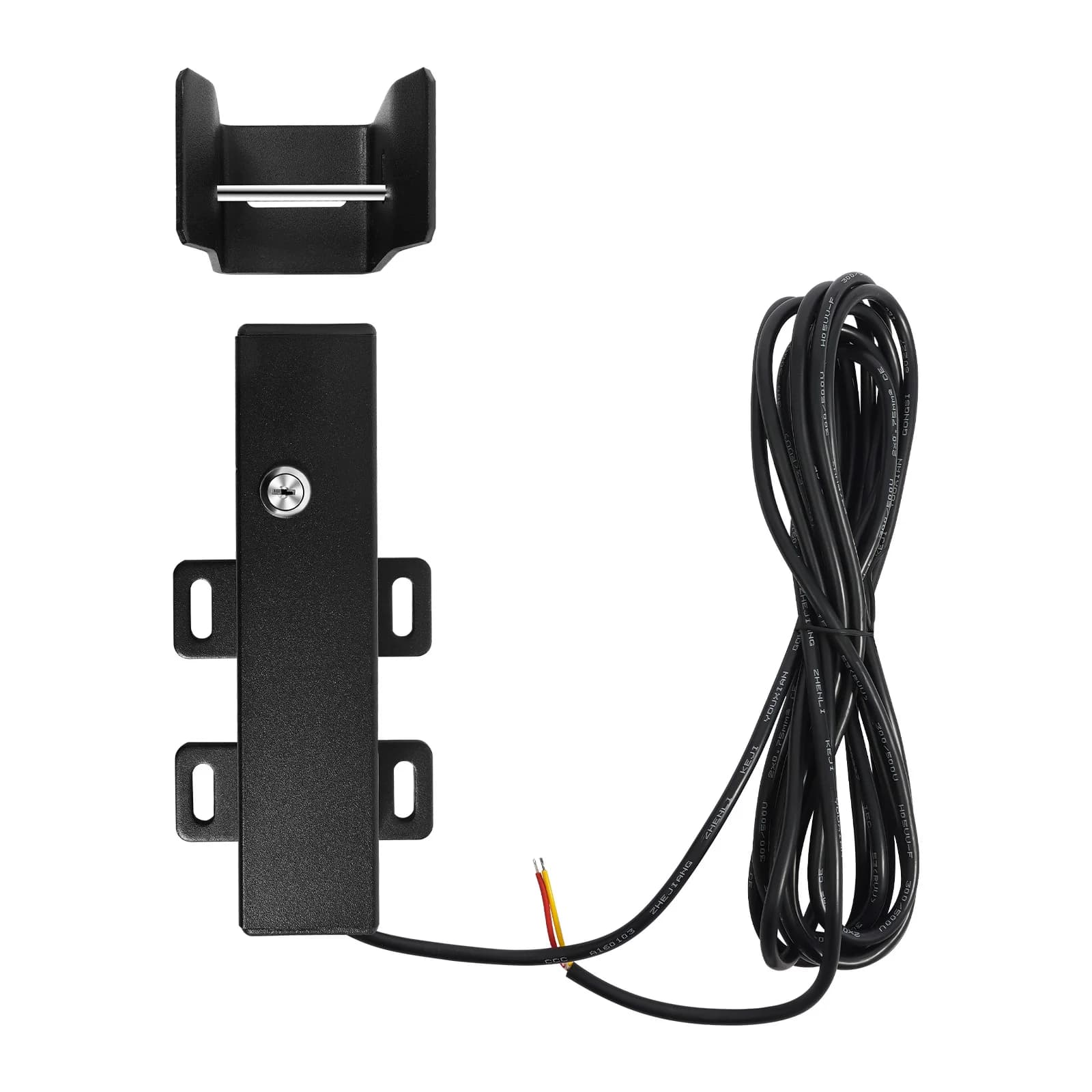 Cerradura de puerta eléctrica de 24V y 60W, cerradura de puerta automática IP44, cerradura de puerta de seguridad con 2 métodos de desbloqueo para