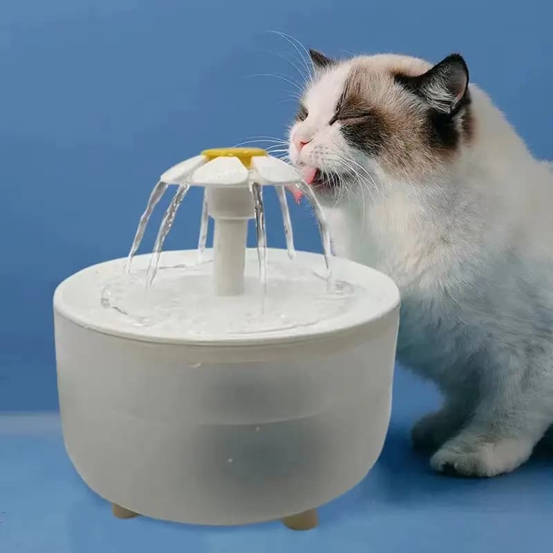 fuente de agua para gato Bebedero eléctrico con filtro automático para mascotas, bebedero silencioso con USB, bebedero de recirculación,