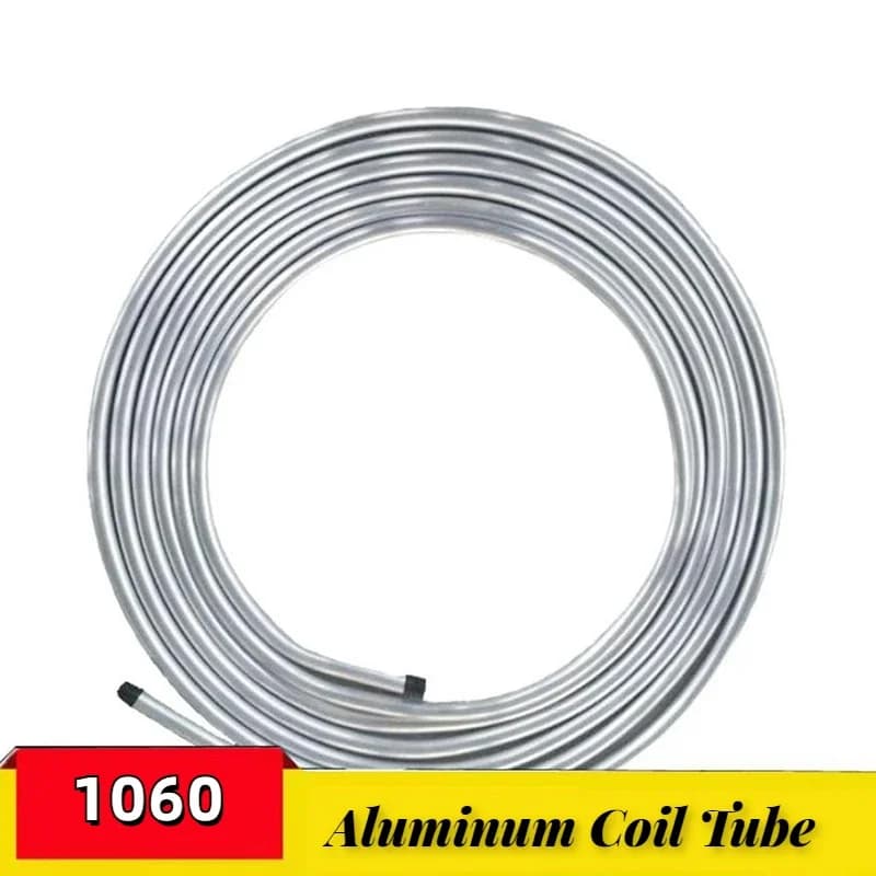 Tubo de bobina de aluminio suave 5M 1060, aire acondicionado, refrigerador, tubo de lubricante de aluminio, tubo de refrigeración de bobina OD