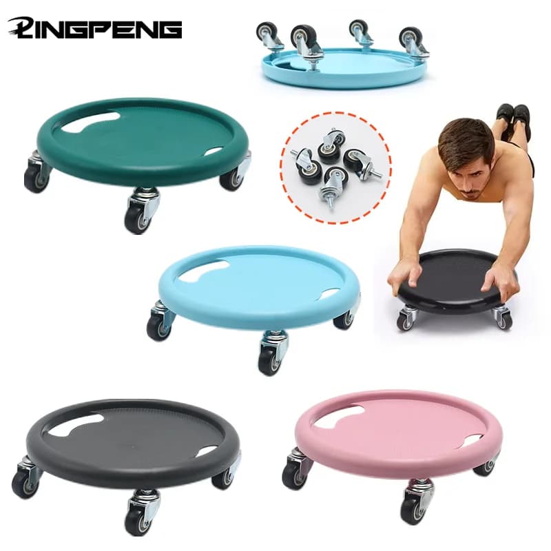 Disco Abdominal, accesorios para monopatín, placa con rodillo, rueda, entrenamiento, gimnasio, Abs, ejercicio del vientre, Fitness, músculo de acero