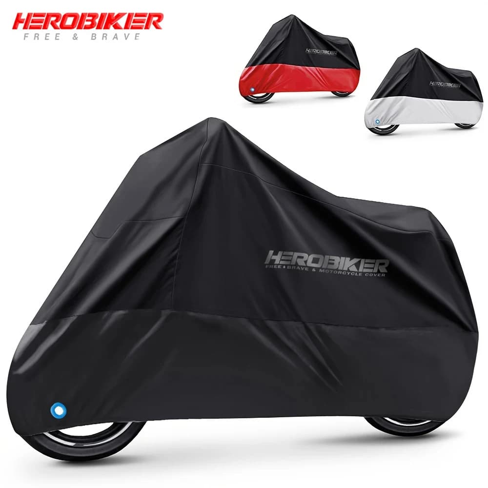 HEROBIKER cubierta impermeable para motocicleta bicicleta para todas las estaciones protección UV a prueba de polvo al aire libre Moto Scooter