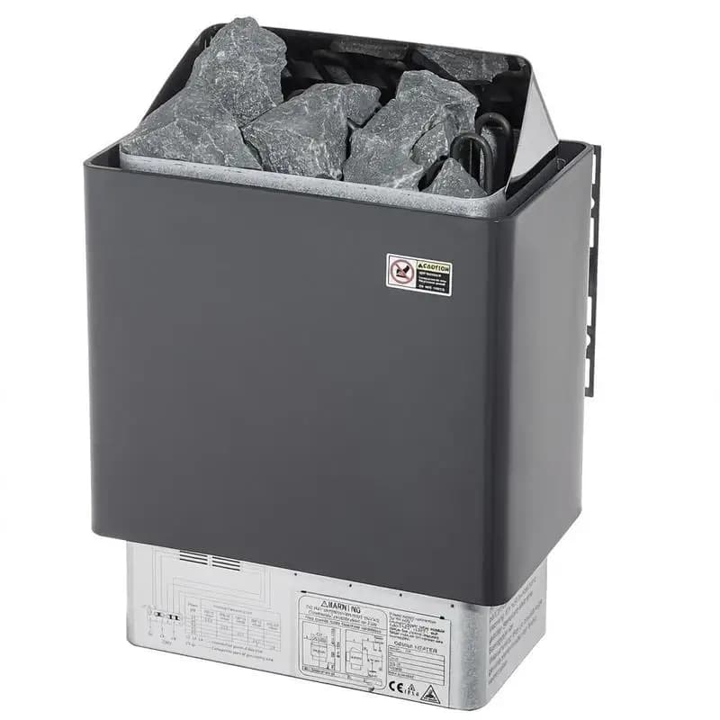 Calentador de sauna portátil de 6 kW, 400 V, 3N para uso interior y exterior con temporizador de 3 horas, controlador digital para hogares de 5 a 9