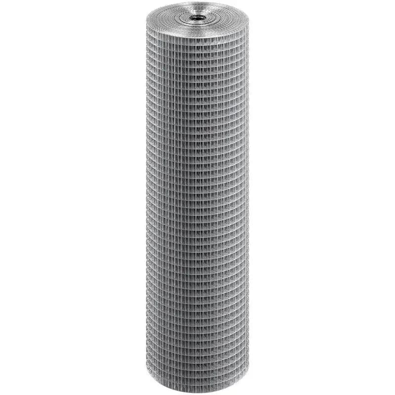 Malla metálica soldada, 610 mm x 15,24 m, rollo de malla metálica galvanizada en caliente, malla de 12,7 x 12,7 mm, cerca de alambre de gallinero