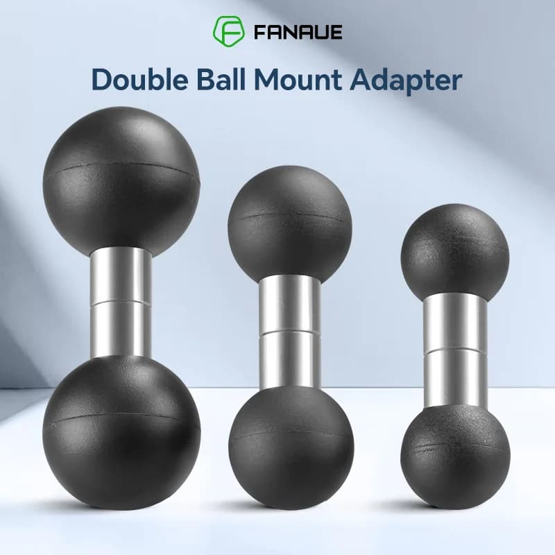 FANAUE biela de doble rótula 1 pulgada a 25 mm/17 mm/20 mm varilla de extensión compuesta instalación Ram brazo de doble enchufe