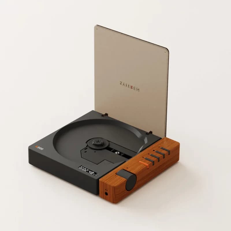 Reproductor de CD portátil para audiófilos, elegante reproductor de álbum HIFI inalámbrico con Bluetooth de alta calidad, Walkman de salida