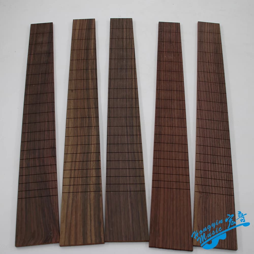 Diapasón de guitarra de palisandro indio de grado A, longitud de cuerdas 650/648, material y accesorios para fabricación de guitarras de HUATOOL