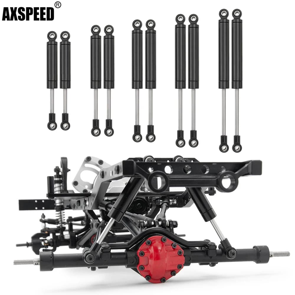 AXSPEED-amortiguador de Metal para coche, amortiguador de 80/90/100/110/120mm para 1/10 RC Crawler Axial SCX10 90027 90046 D90 TRX4 Wraith, 1/2/4