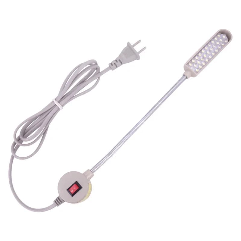 Lámpara de iluminación para máquina de coser Industrial, 30 LED, accesorios para máquina de ropa, luz de trabajo, cuello de cisne Flexible de 360