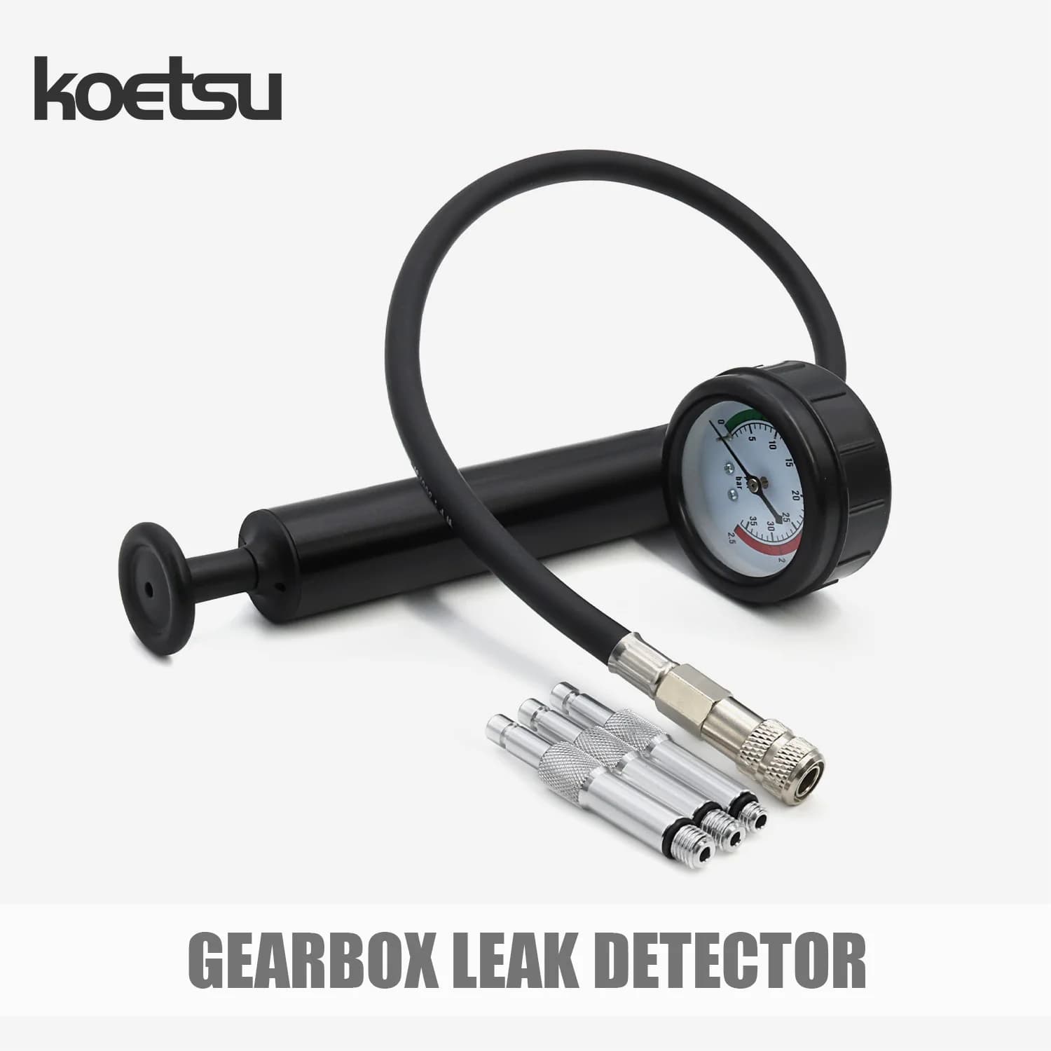 KOETSU Detector de fugas de caja de cambios: para motores fueraborda Yamaha, Tohatsu, Mercury, Honda y Suzuki.