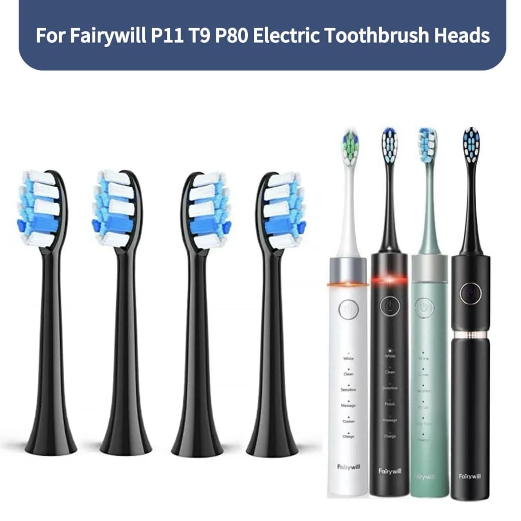Cabezales de cepillo de dientes eléctrico Fairywill P11 T9 P80