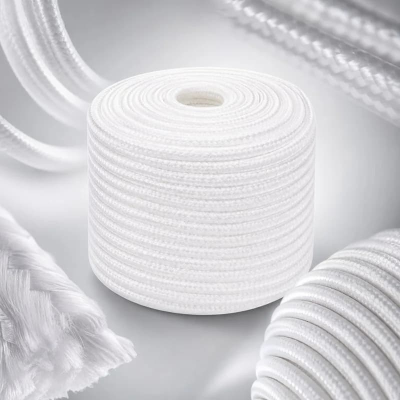 Cuerda de polipropileno blanca de alta resistencia para amarre y remolque, 16 mm x 50 m, grado marino, resistente