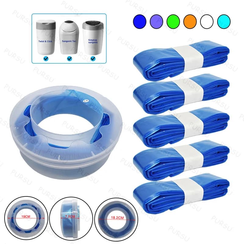 Bolsas de repuesto para pañales Tommee Tippee, Twist & Click, para contenedores de pañales Sangenic, bolsa de repuesto de basura degradable,