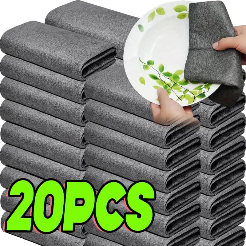 Paños de limpieza mágicos reutilizables, trapos de lavado de microfibra, toallitas para espejo de ventana de coche, trapo, herramientas de limpieza