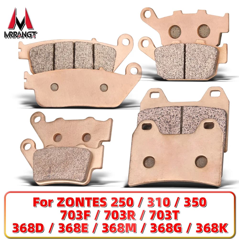 Pastillas de Freno de Metal Sinterizado MRRANGT para Motocicletas ZONTES 250 310 350 703F 703R 703T 368D 368E 368M, Juego de Frenos Delanteros y