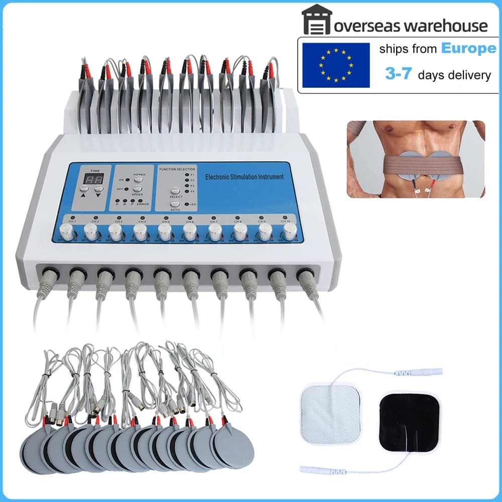 Estimulador muscular eléctrico EMS de microcorriente, masajeador corporal, máquina de electroestimulación para pérdida de peso