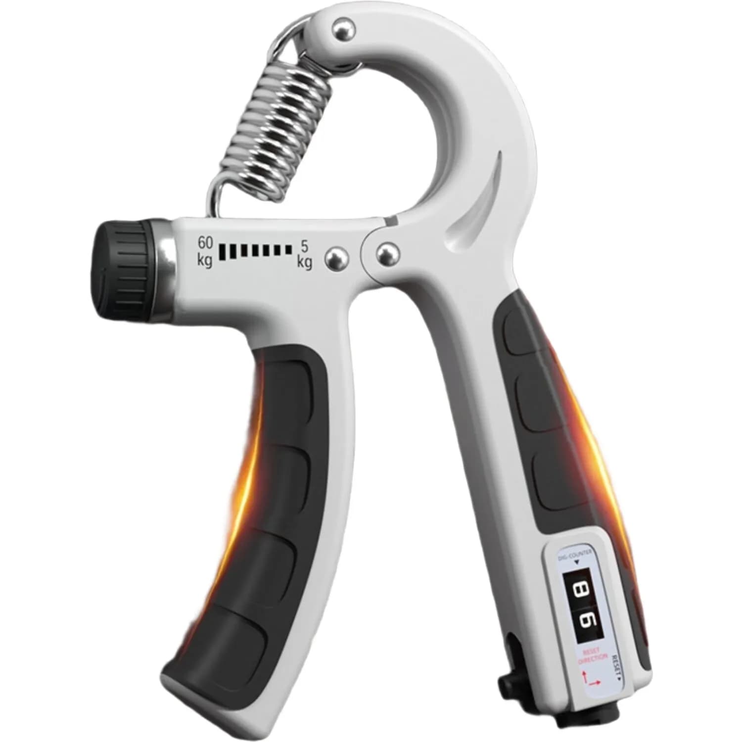 Entrenador de fuerza de agarre de 5-60KG, entrenador de fuerza de antebrazo para apretar, resistencia ajustable, entrenador de fuerza de agarre de