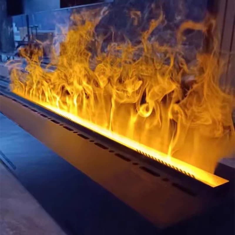 Chimenea Eléctrica de Vapor Frío Personalizada con Llama Atomizada 3D para Mueble de TV, Decoración de Habitación y Humidificación