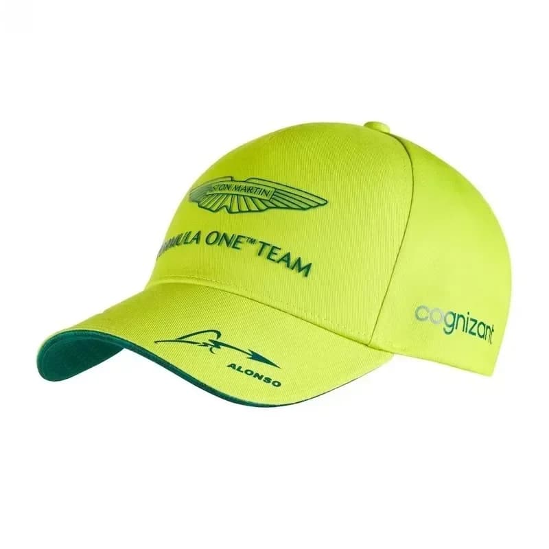 Gorra de Béisbol del Equipo Aston Martin, a la Moda, para Hombre y Mujer, Unisex, Ajustable, con Cierre a Presión, Diseño Deportivo, Accesorios