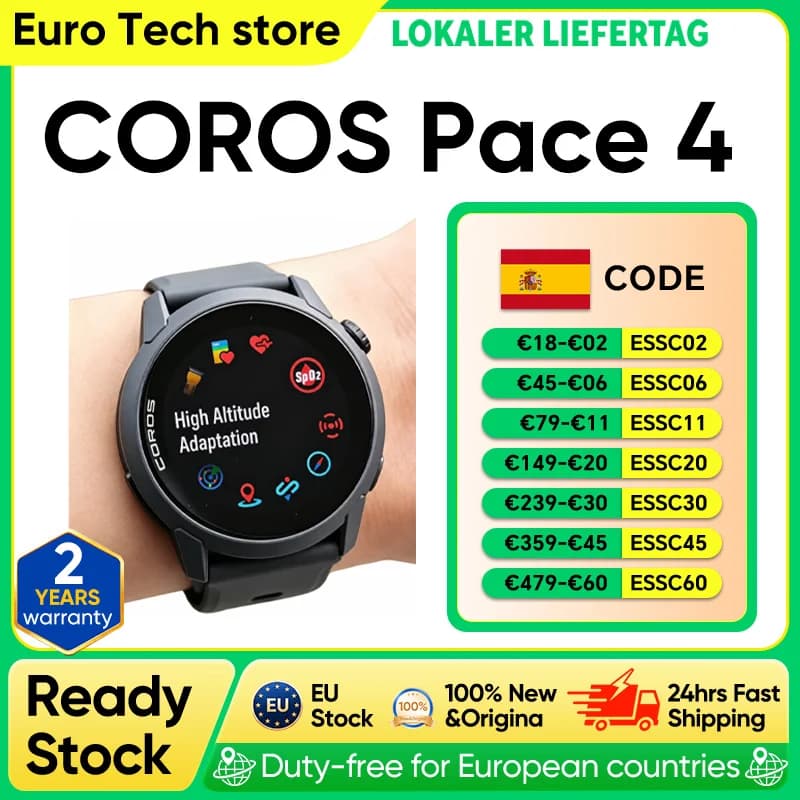 Reloj Inteligente Deportivo COROS Pace 4