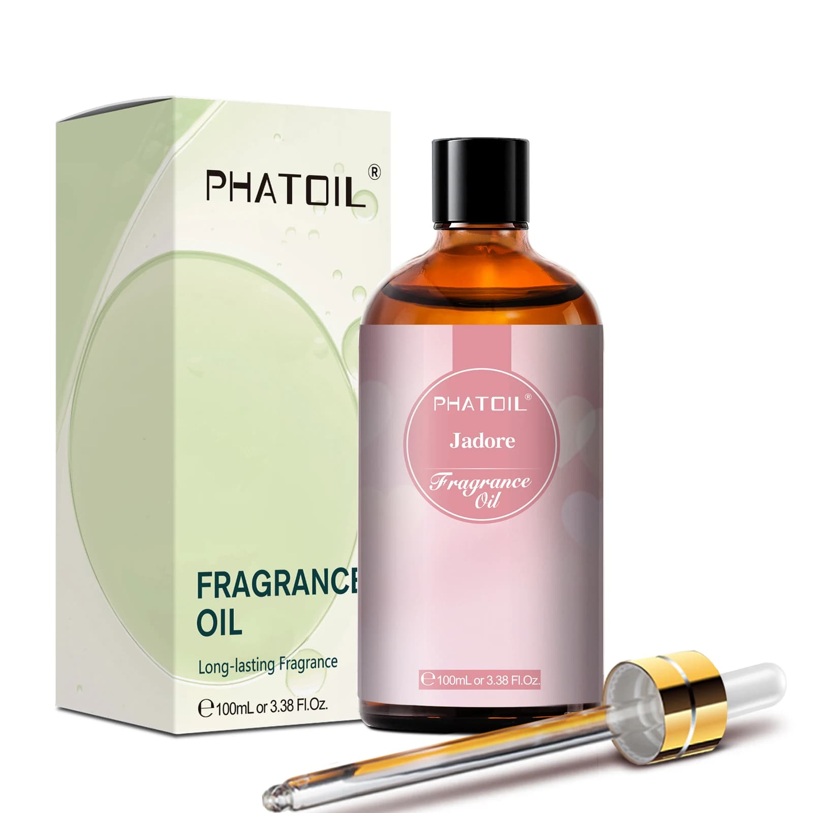 PHATOIL Aceite aromático Jadore de 100 ml para difusor, aromaterapia, fabricación de velas y jabones - Aceites aromáticos de larga duración