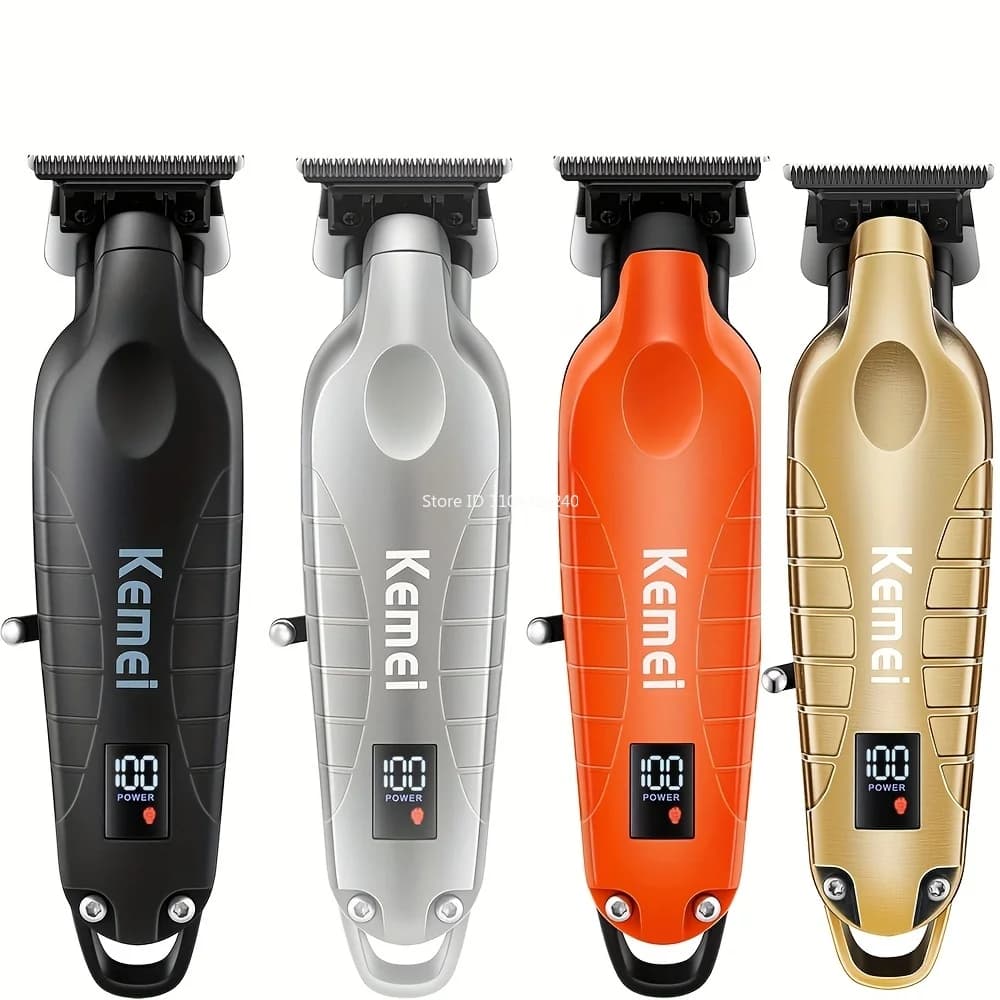 Kemei 2293 cortadora de barba de pelo profesional para hombres cortadora de pelo inalámbrica sin huecos peluquero acabado recargable Máquina para